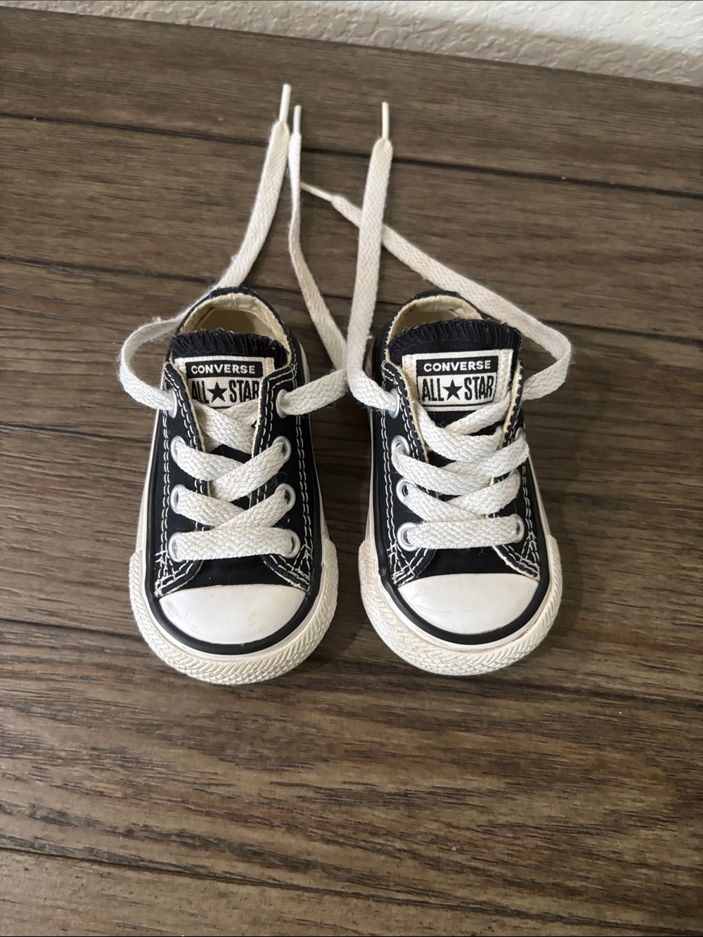 Converse Baby’s Black and White Low Top Sneakers